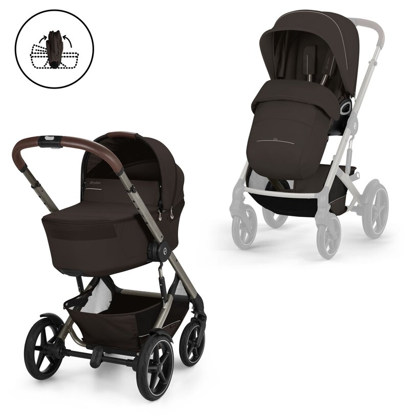 Talos S Lux met opvouwbare reiswieg